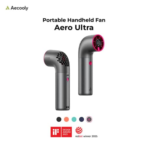 Aecooly พัดลมพกพา Aero Ultra ความจุ 4500mAh พัดลมมือถือ ขนาดเล็ก จอแสดงผล รุ่น PH03